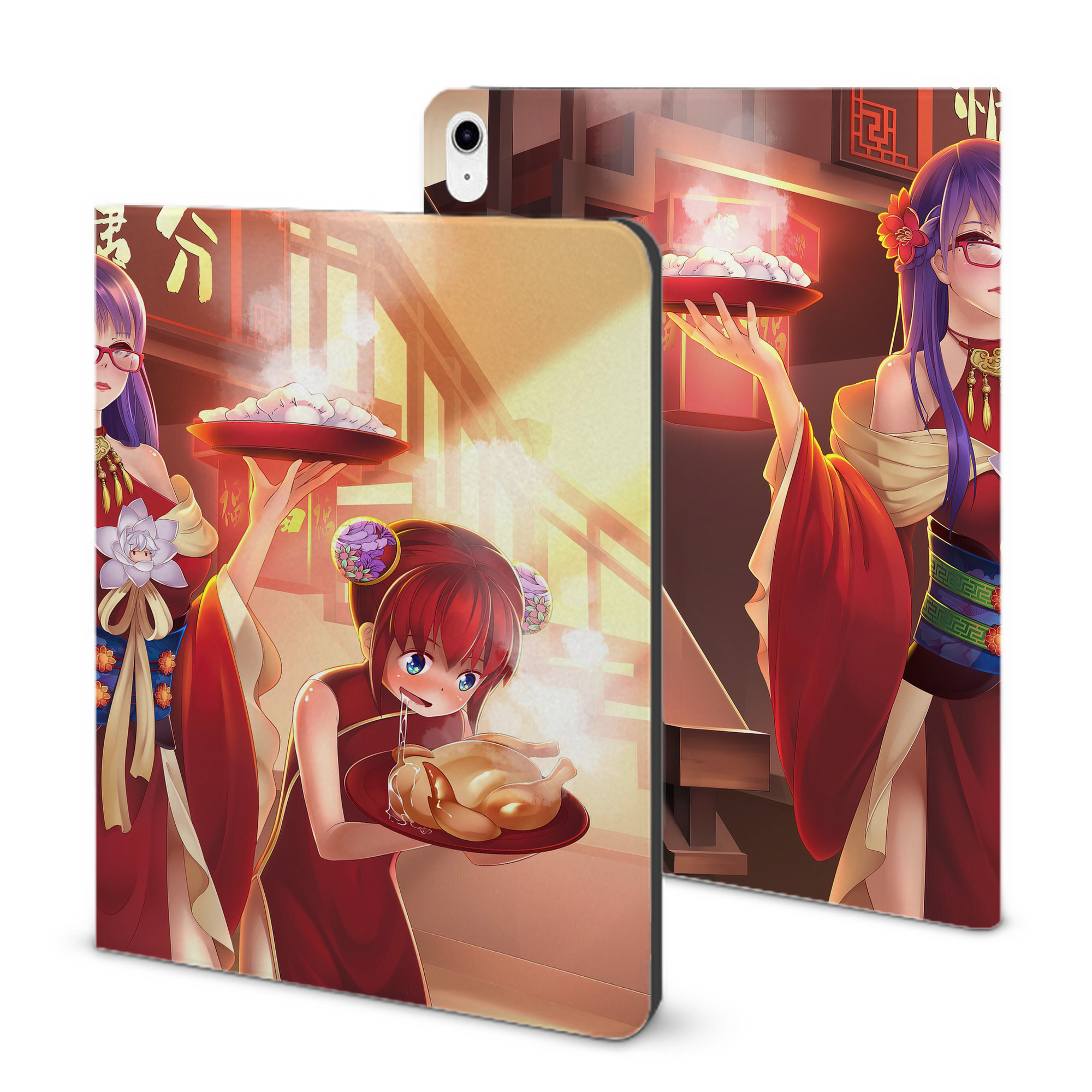 （画像用） ぎんたま 坂田銀時（さかたぎんとき） 神楽 志村新八（しむら しんぱち） GINTAMA Sakata Gintoki Kagura Shimura Shinpachi IPad ケース ブック型 PUレザー TPU 耐衝撃 軽量 薄型 ペン収納なし 全面保護 IPad 各モデル対応